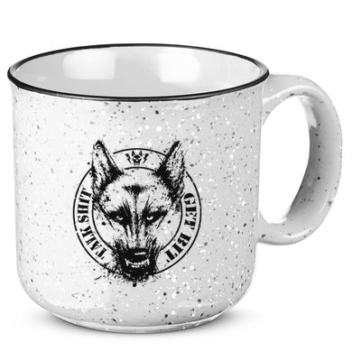 Belgian Malinois Talk Shit Get Bit 15oz Campfire Ceramic Mug