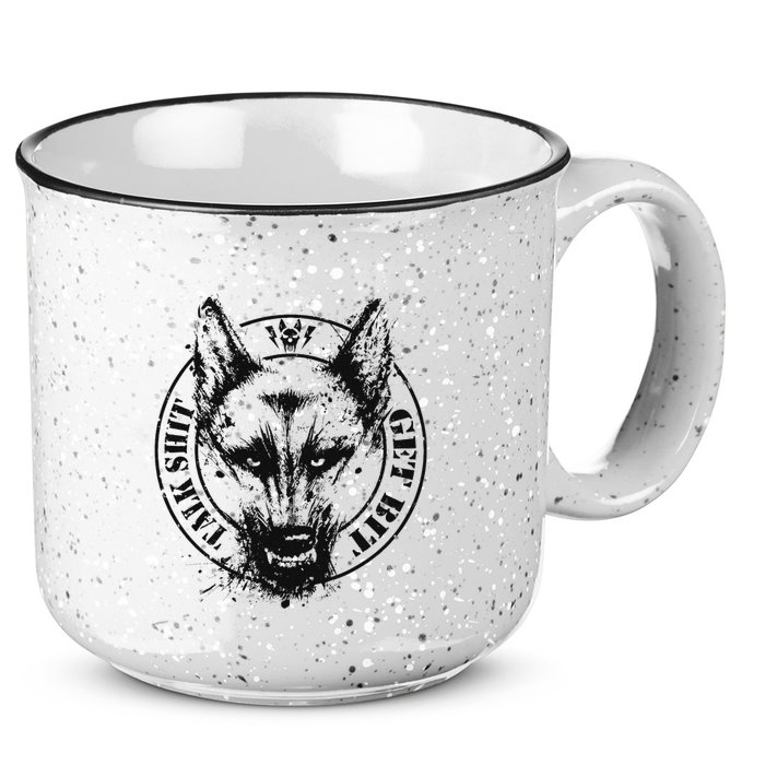 Belgian Malinois Talk Shit Get Bit 15oz Campfire Ceramic Mug