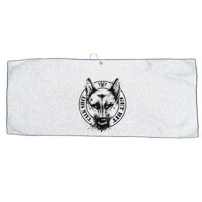 Belgian Malinois Talk Shit Get Bit Large Microfiber Waffle Golf Towel