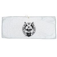 Belgian Malinois Talk Shit Get Bit Large Microfiber Waffle Golf Towel