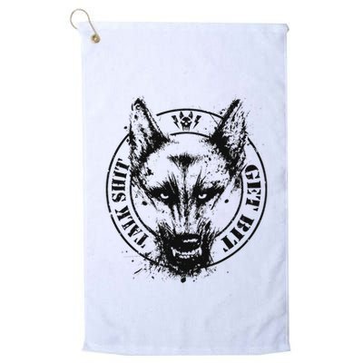Belgian Malinois Talk Shit Get Bit Golf Towel