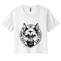 Belgian Malinois Talk Shit Get Bit Crop Top