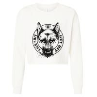 Belgian Malinois Talk Shit Get Bit Cropped Pullover Crew