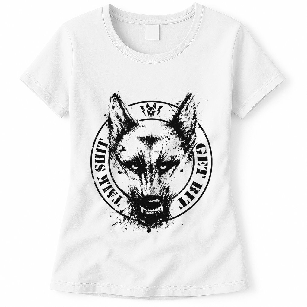 Belgian Malinois Talk Shit Get Bit Womens T-Shirt