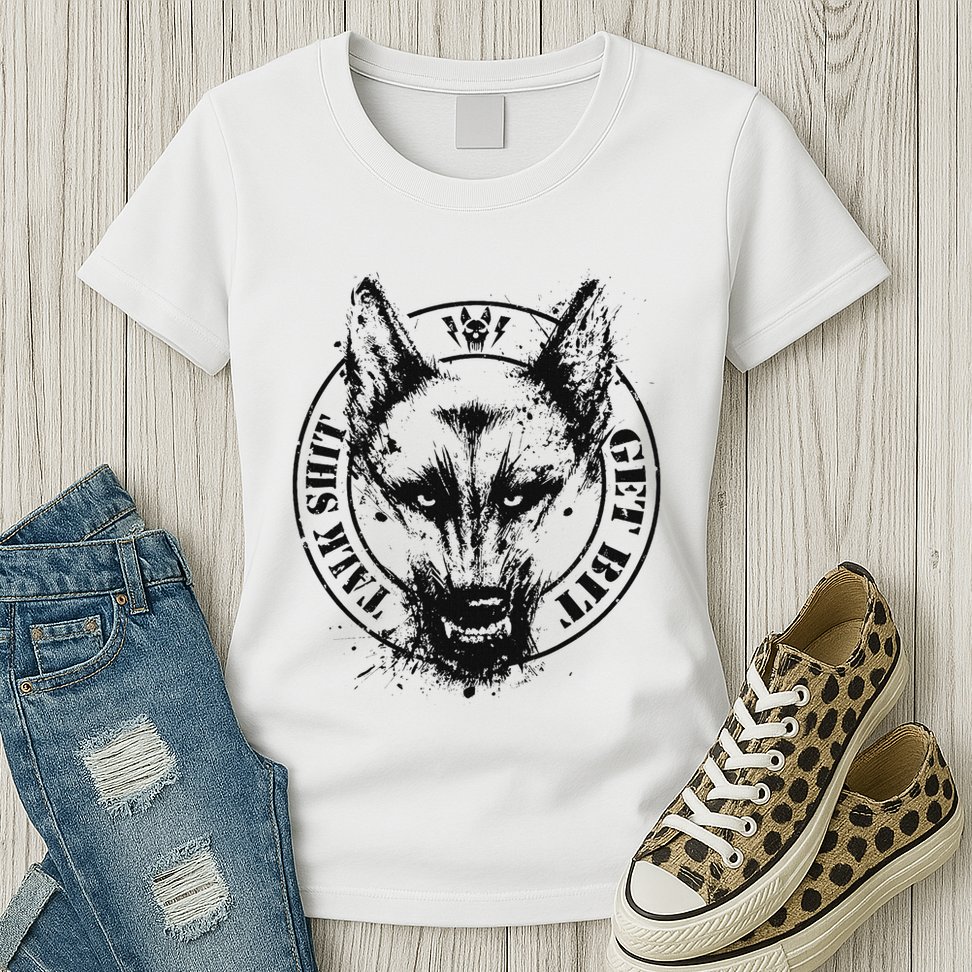 Belgian Malinois Talk Shit Get Bit Womens T-Shirt