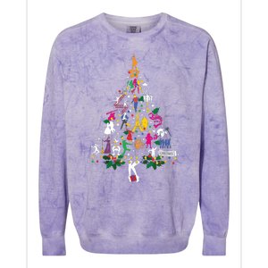 Broadway Musical Theatre Christmas Tree Funny Xmas Colorblast Crewneck Sweatshirt