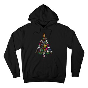 Broadway Musical Theatre Christmas Tree Funny Xmas Hoodie