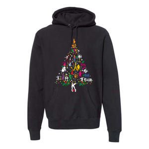 Broadway Musical Theatre Christmas Tree Funny Xmas Premium Hoodie