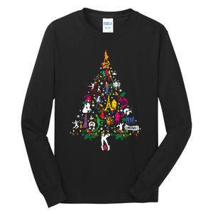 Broadway Musical Theatre Christmas Tree Funny Xmas Tall Long Sleeve T-Shirt