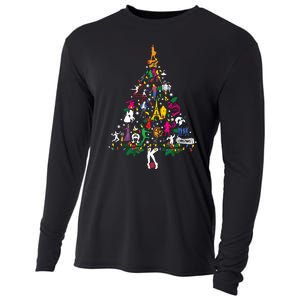 Broadway Musical Theatre Christmas Tree Funny Xmas Cooling Performance Long Sleeve Crew