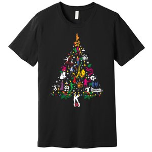 Broadway Musical Theatre Christmas Tree Funny Xmas Premium T-Shirt