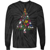 Broadway Musical Theatre Christmas Tree Funny Xmas Tie-Dye Long Sleeve Shirt