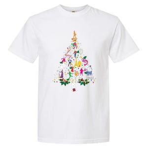 Broadway Musical Theatre Christmas Tree Funny Xmas Garment-Dyed Heavyweight T-Shirt