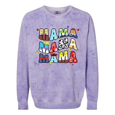 Boy Mom Toy Funny Story Mama MotherS Day Colorblast Crewneck Sweatshirt