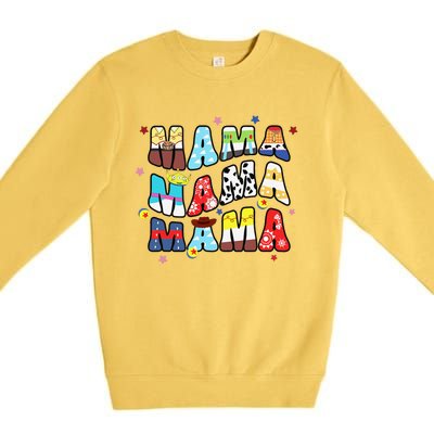 Boy Mom Toy Funny Story Mama MotherS Day Premium Crewneck Sweatshirt