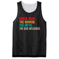 Bonus Mom The Woman The Myth The Bad Influence Funny Stepmom Mesh Reversible Basketball Jersey Tank