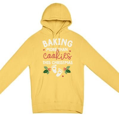 Baking More Than Cookies This Christmas Pregnancy Baker Gift Premium Pullover Hoodie