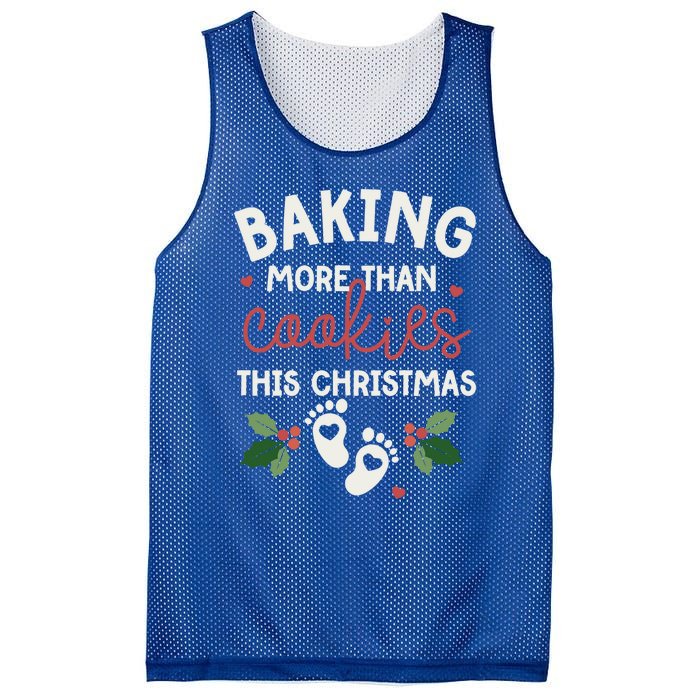 Baking More Than Cookies This Christmas Pregnancy Baker Gift Mesh Reversible Basketball Jersey Tank