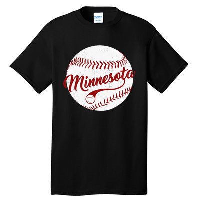 Baseball Minnesota Team Love Twin City National Pastime Men Tall T-Shirt