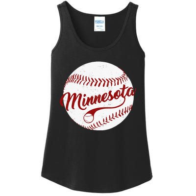 Baseball Minnesota Team Love Twin City National Pastime Men Ladies Essential Tank