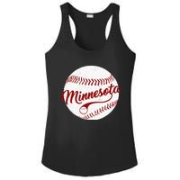 Baseball Minnesota Team Love Twin City National Pastime Men Ladies PosiCharge Competitor Racerback Tank