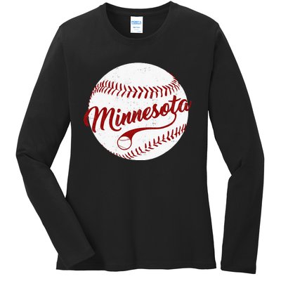 Baseball Minnesota Team Love Twin City National Pastime Men Ladies Long Sleeve Shirt