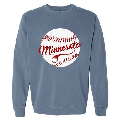 Baseball Minnesota Team Love Twin City National Pastime Men Garment-Dyed Sweatshirt