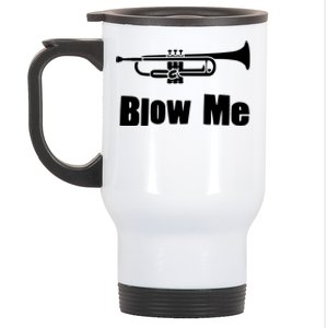 Blow Me Trumpet Funny Trumpet Music Instrument Stainless Steel Travel Mug