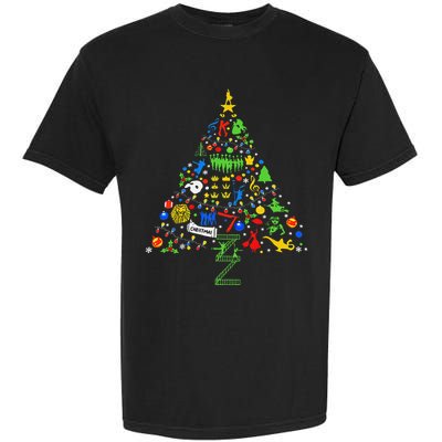 Broadway Musical Theatre Christmas Tree Garment-Dyed Heavyweight T-Shirt
