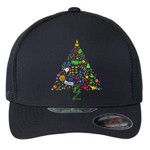 Broadway Musical Theatre Christmas Tree Flexfit Unipanel Trucker Cap