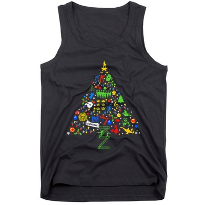 Broadway Musical Theatre Christmas Tree Tank Top