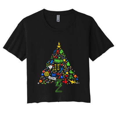 Broadway Musical Theatre Christmas Tree Crop Top