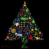 Broadway Musical Theatre Christmas Tree Women's T-Shirt