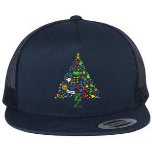 Broadway Musical Theatre Christmas Tree Flat Bill Trucker Hat