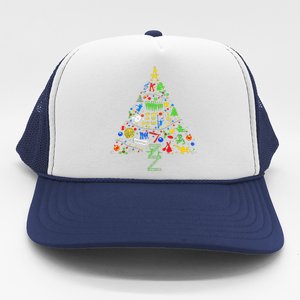 Broadway Musical Theatre Christmas Tree Trucker Hat