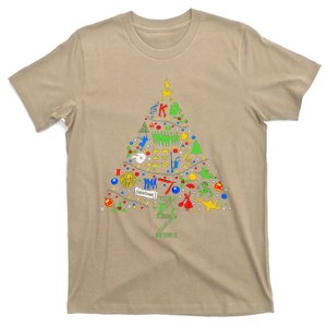 Broadway Musical Theatre Christmas Tree T-Shirt