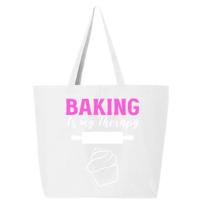 Baking My Therapy Pastry Chef Great Gift 25L Jumbo Tote