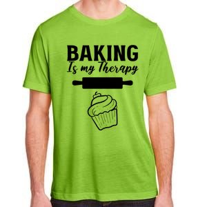 Baking My Therapy Pastry Chef Gift Adult ChromaSoft Performance T-Shirt