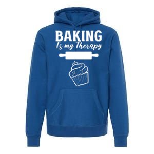 Baking My Therapy Pastry Chef Gift Premium Hoodie