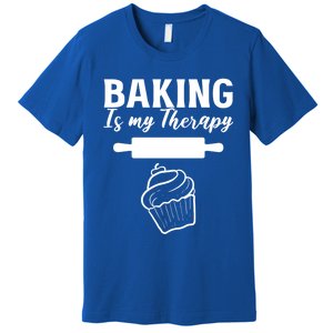 Baking My Therapy Pastry Chef Gift Premium T-Shirt