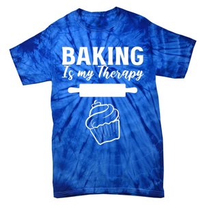 Baking My Therapy Pastry Chef Gift Tie-Dye T-Shirt