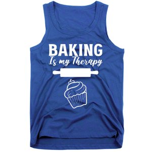 Baking My Therapy Pastry Chef Gift Tank Top