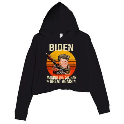 Biden Making The Taliban Great Again RPG Crop Fleece Hoodie
