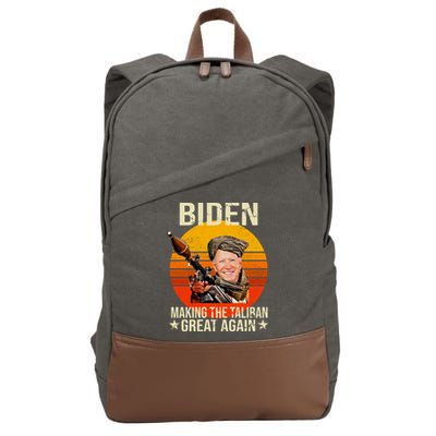 Biden Making The Taliban Great Again RPG Cotton Canvas Backpack