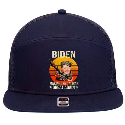 Biden Making The Taliban Great Again RPG 7 Panel Mesh Trucker Snapback Hat