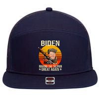 Biden Making The Taliban Great Again RPG 7 Panel Mesh Trucker Snapback Hat
