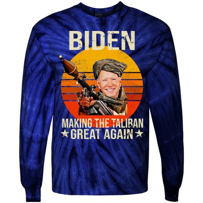 Biden Making The Taliban Great Again RPG Tie-Dye Long Sleeve Shirt