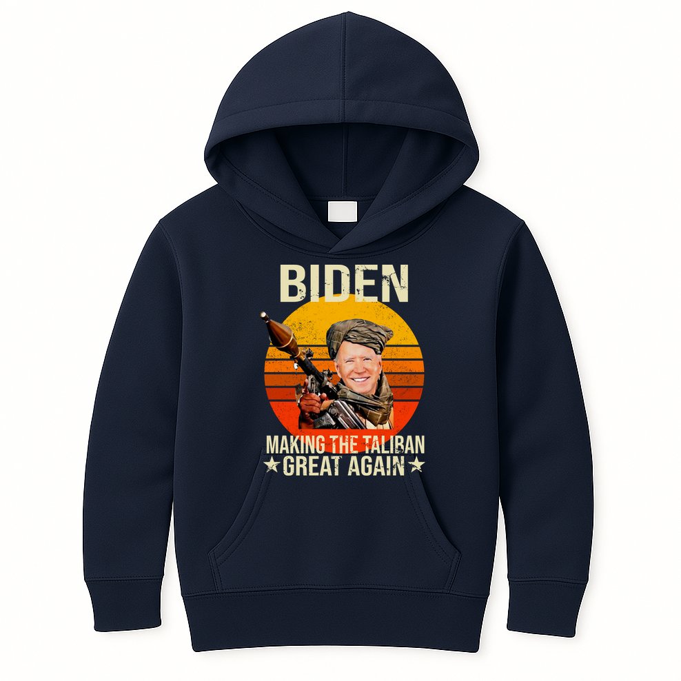 Biden Making The Taliban Great Again RPG Kids Hoodie