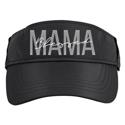 Blessed Mama Tough As A Mother Gift Adult Drive Performance Visor