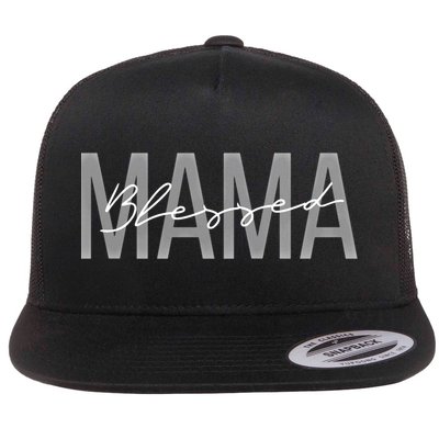 Blessed Mama Tough As A Mother Gift Flatbill Hat